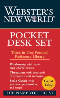 Webster's New Worldo Pocket Desk Set Webster's New Worldo Pocket Desk Set