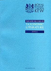 The Kew Record of Taxonomic Literature Relating to Vascular Plants