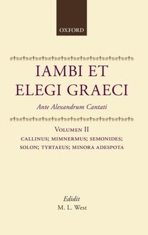 Iambi Et Elegi Graeci Iambi Et Elegi Graeci