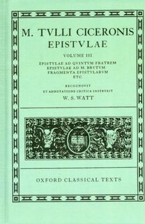 Cicero Epistulae. Vol. III