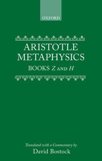 Metaphysics Books Z and H