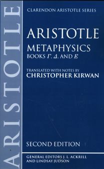 Metaphysics: Books Gamma, Delta, and Epsilon