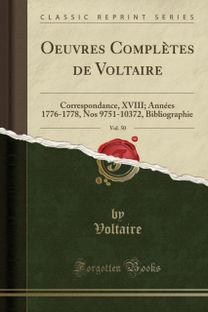 Oeuvres Completes de Voltaire, Vol. 50