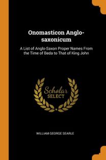 Onomasticon Anglo-Saxonicum Onomasticon Anglo-Saxonicum
