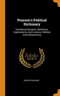 Pearson's Political Dictionary