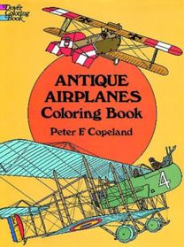 Antique Airplanes Coloring Book