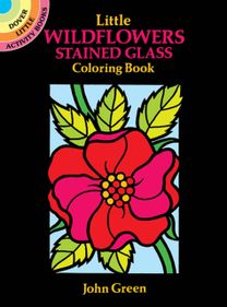 Little Wildflowers Stained Glass Coloring Book