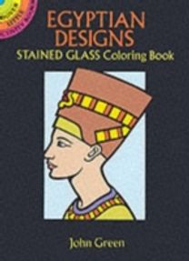 Egyptian Stained Glass Colouring Book