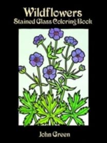 Wildflowers Stained Glass Coloring Book