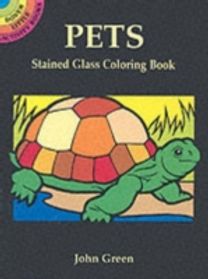 Pets Stained Glass Coloring Book