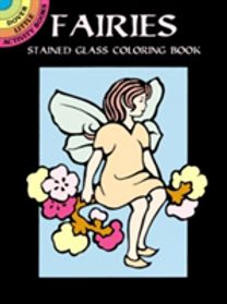 Fairies Stained Glass Coloring Book