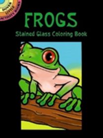 Frogs Stained Glass Coloring Book