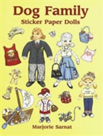 Dog Family Sticker Paper Dolls