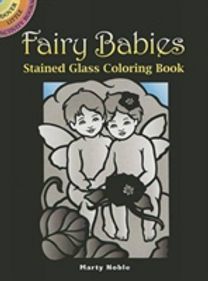 Fairy Babies Stained Glass Coloring Book