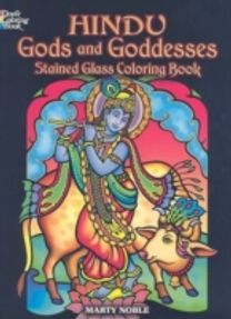 Hindu Gods and Goddesses Stained Glass Coloring Book
