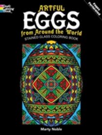 Artful Eggs from Around the World Stained Glass Coloring Book
