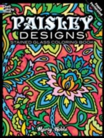 Paisley Designs Stained Glass Coloring Book
