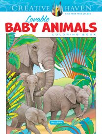 Creative Haven Lovable Baby Animals Coloring Book