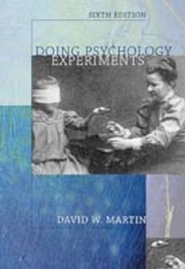 Doing Psychology Experiments