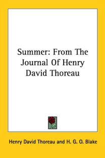 Summer: from the Journal of Henry David