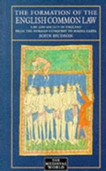 The Formation of English Common Law