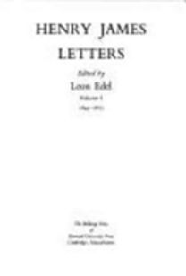 The Letters of Henry James