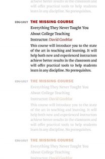 Missing Course