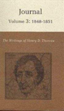 Writings of Henry David Thoreau, Volume 3