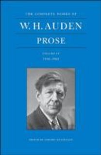 Complete Works of W. H. Auden: Prose, Volume IV
