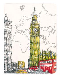 London Big Ben Handmade Journal