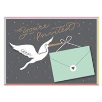 Cheree Berry Stork Stops here Baby Shower Invite