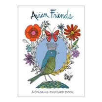 Avian Friends Coloring Postcards