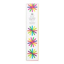 Neon Colored Pencil Set with Sharpener