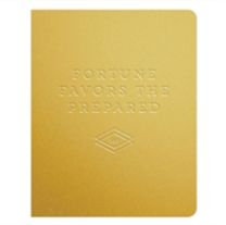 Fortune Favors the Prepared Gold Deluxe Pocket Undated Planner