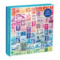 Phat Dog Vintage Stamps 500 Piece Puzzle