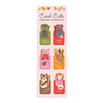 Cool Cats Magnetic Bookmarks