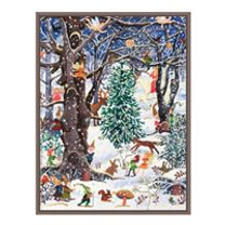 Advent Forest Large Embellished Notecards