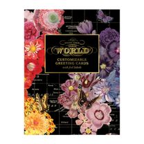 Wendy Gold Map of the World Diy Greeting Card Folio