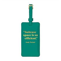 Andy Warhol Quotation Luggage Tag
