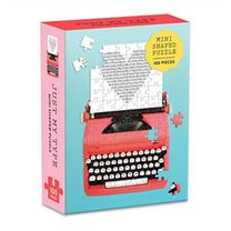 Vintage Typewriter Shaped Mini Puzzle