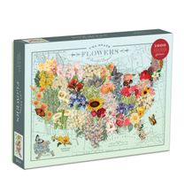 Wendy Gold Usa State Flowers 1000 Piece Puzzle