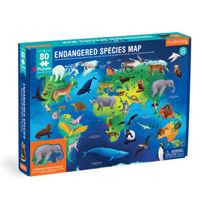 Endangered Species Around the World 80 Piece Geography Puzzle