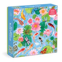 By the Koi Pond 1000 Piece Puzzle in Square Box