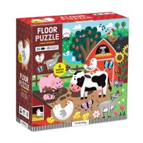 Farm Friends 25 Piece Floor Puzzle with Shaped Pieces