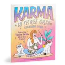 Karma is Three Cats Coloring Book