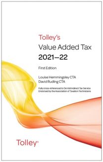 Tolleys Value Added Tax 202122 Includes
