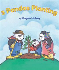 3 Pandas Planting 3 Pandas Planting