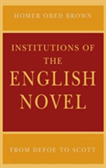 Institutions of the English Novel