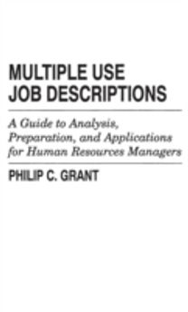 Multiple Use Job Descriptions Multiple Use Job Descriptions