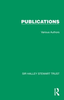 Sir Halley Stewart Trust: Publications